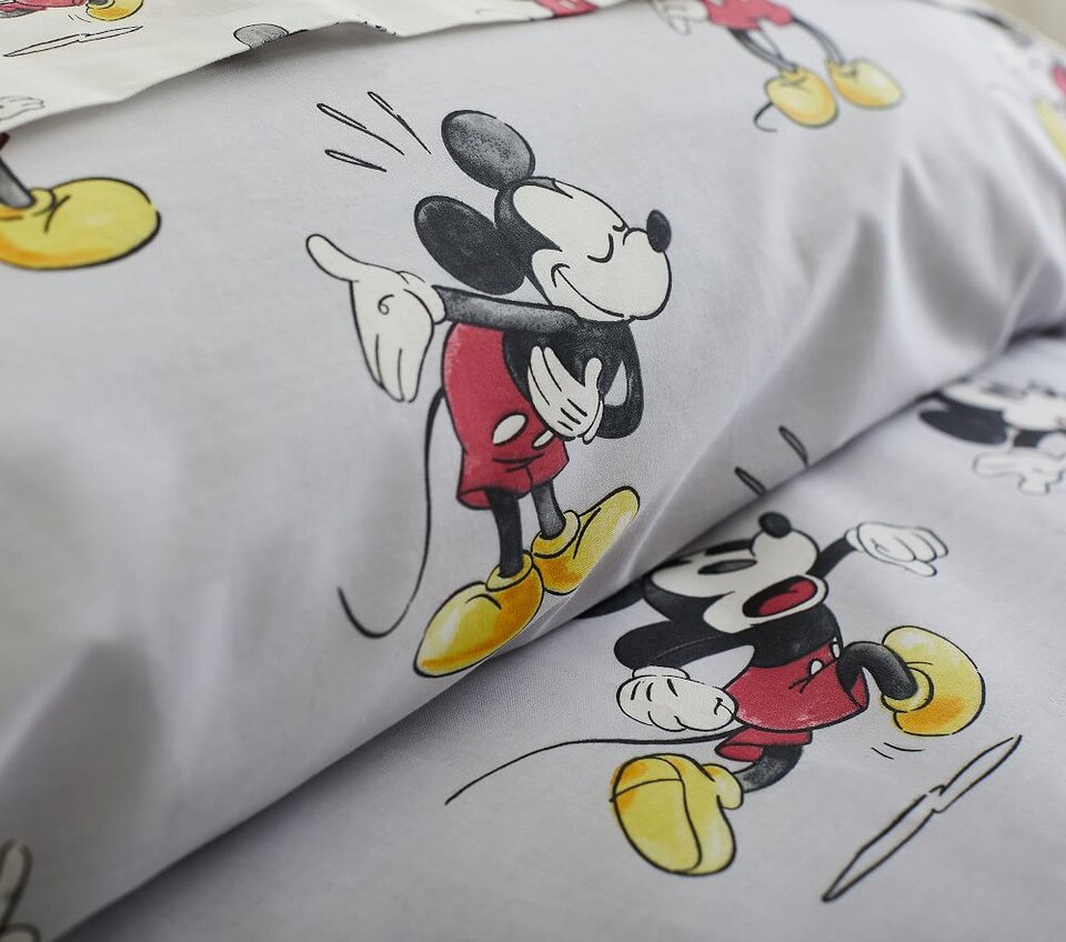 Organic Disney® Mickey Mouse Quilt Cover Pottery Barn Kids UK